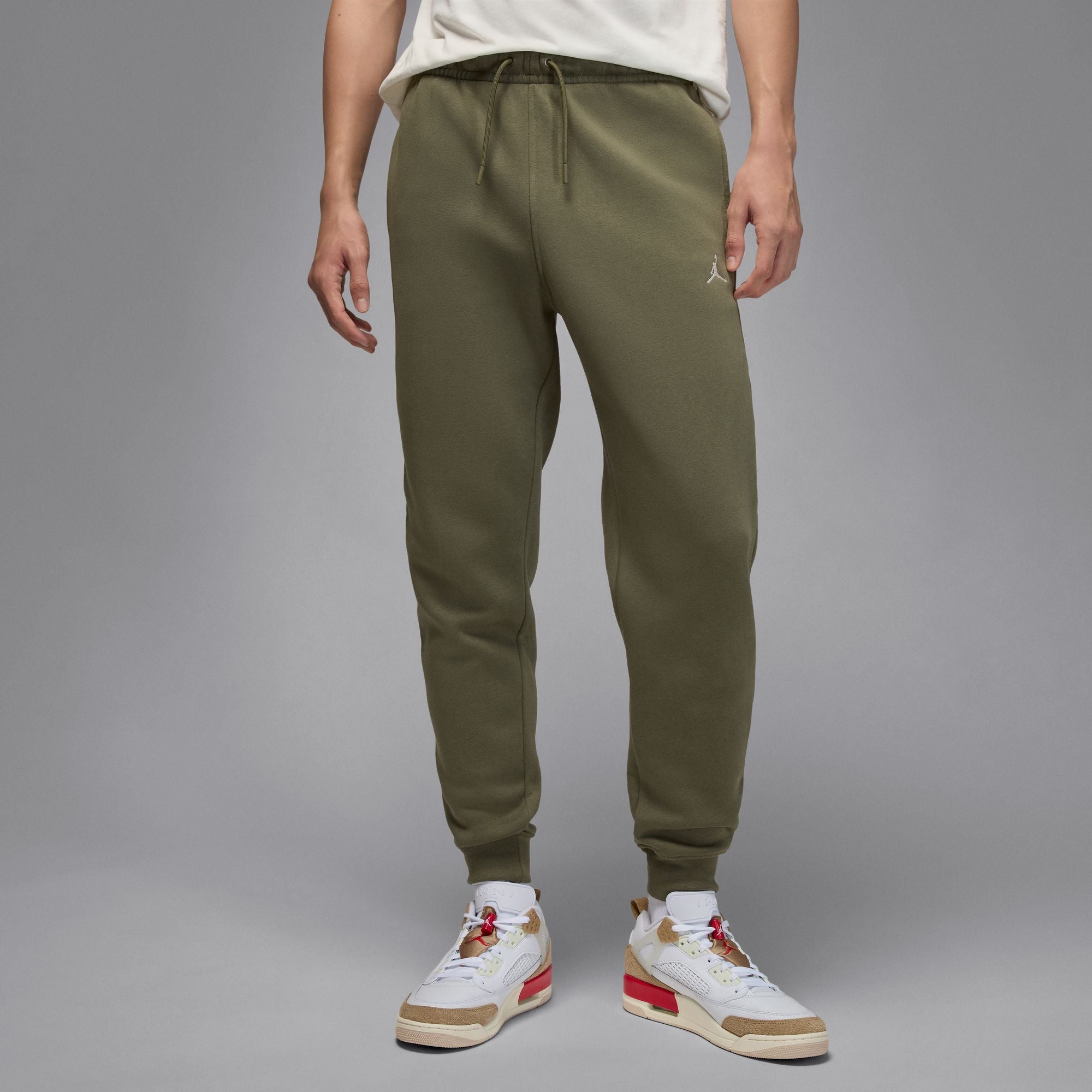 Air Jordan Mens Brooklyn Fleece Joggers - Medium Olive