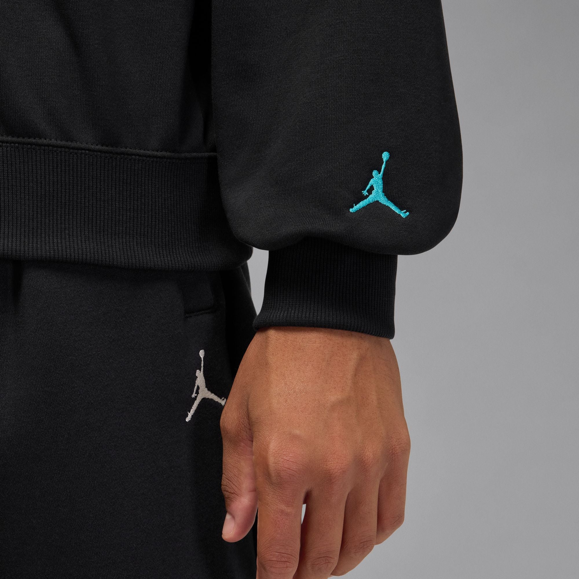 Air Jordan Mens Gamma Fleece Sweatshirt - Black
