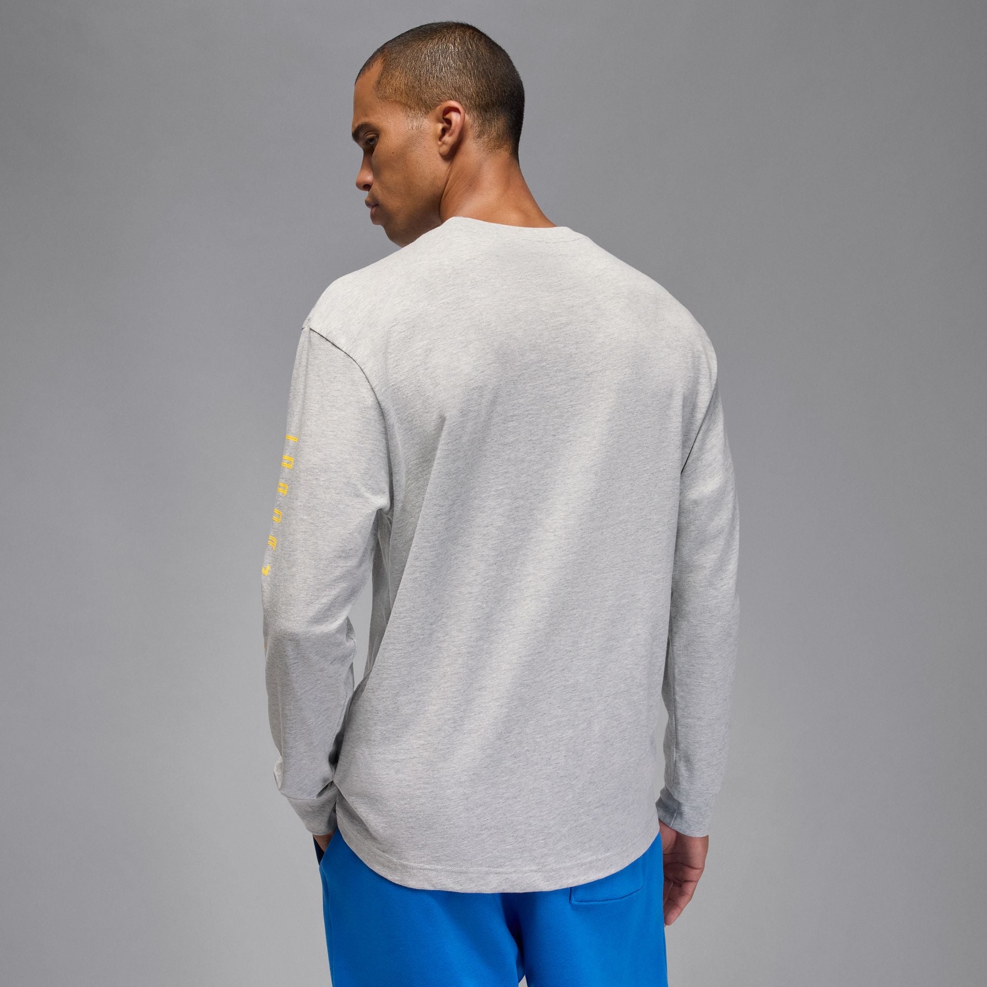 Air Jordan Mens Gamma Long Sleeve - Heather Grey