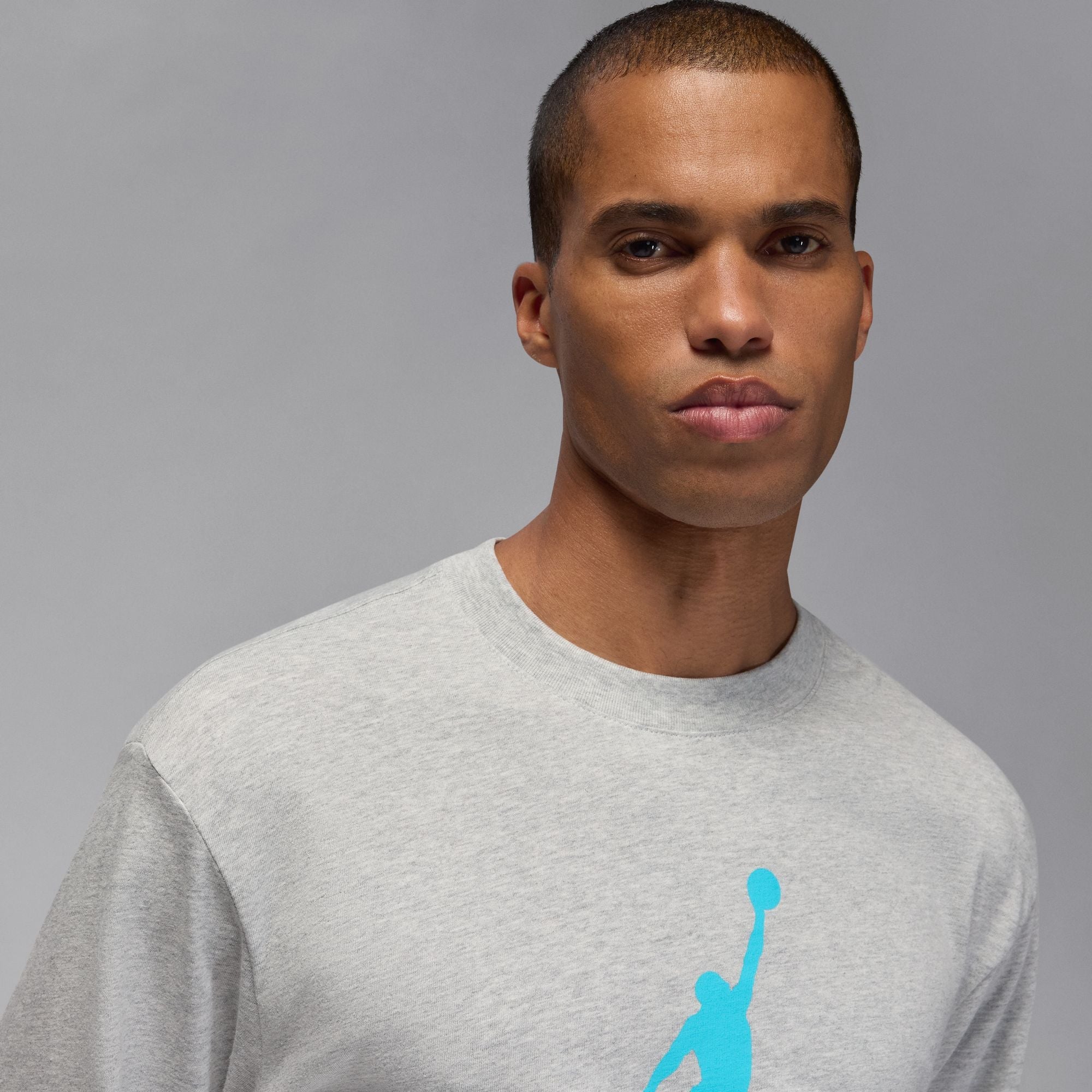 Air Jordan Mens Gamma Long Sleeve - Heather Grey